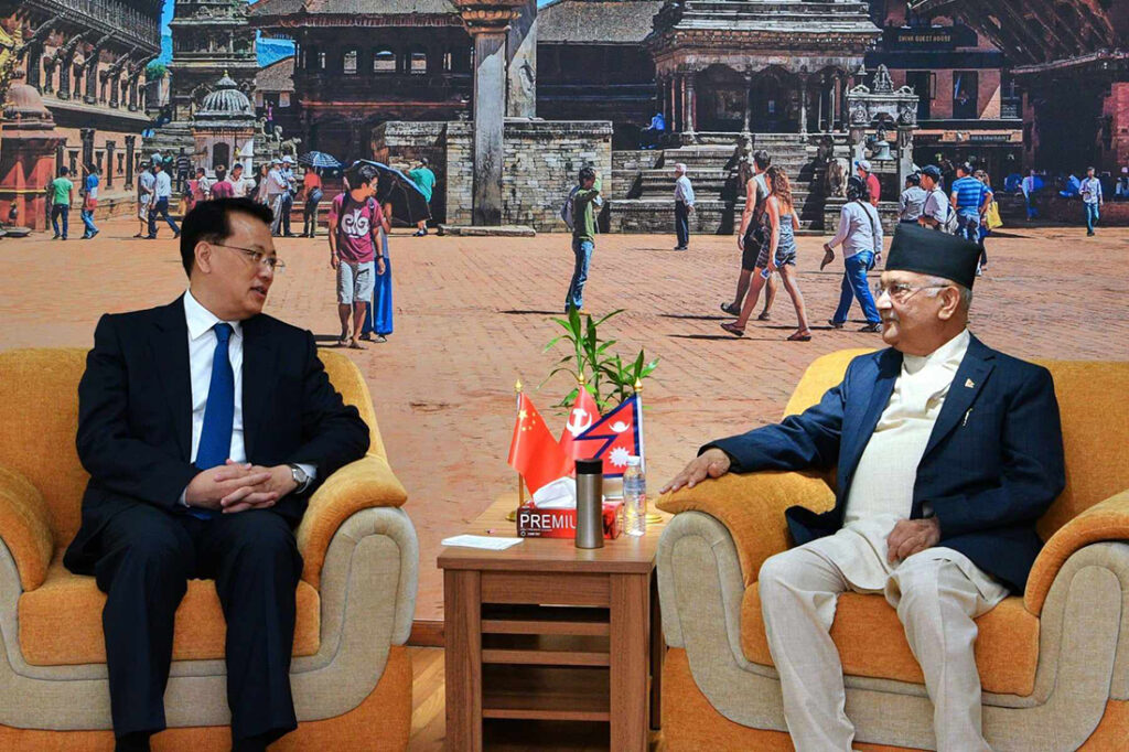 चिनियाँ नेता च्या म्युन र अध्यक्ष ओलीबिच भेटवार्ता