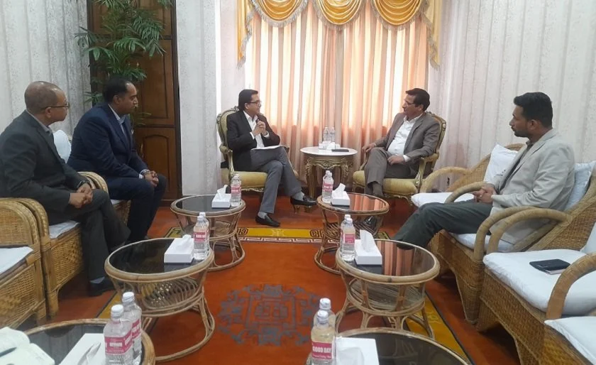 सीएनआईको टोली र ऊर्जामन्त्री बस्नेतबीच छलफल