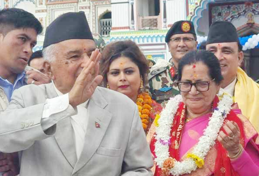राष्ट्रपति पौडेलद्वारा जानकी मन्दिर दर्शन