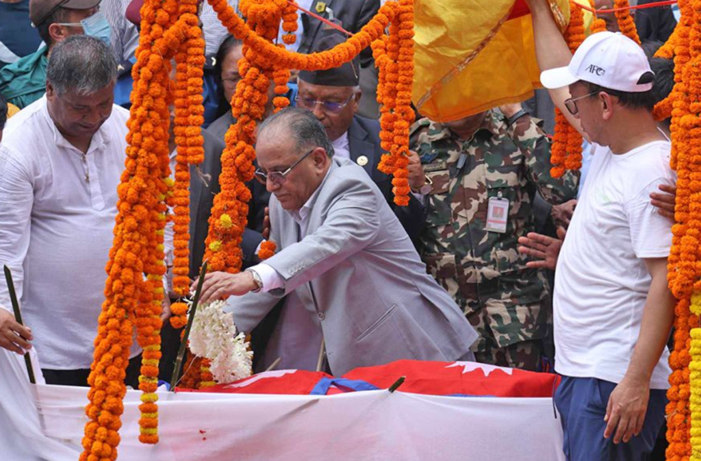 पशुपतिमा सुवास नेम्वाङको अन्तिम बिदाइ