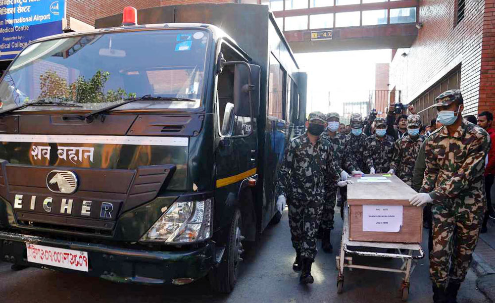 काठमाडौँ आइपुग्यो इजरायलमा मारिएका नेपालीको शव
