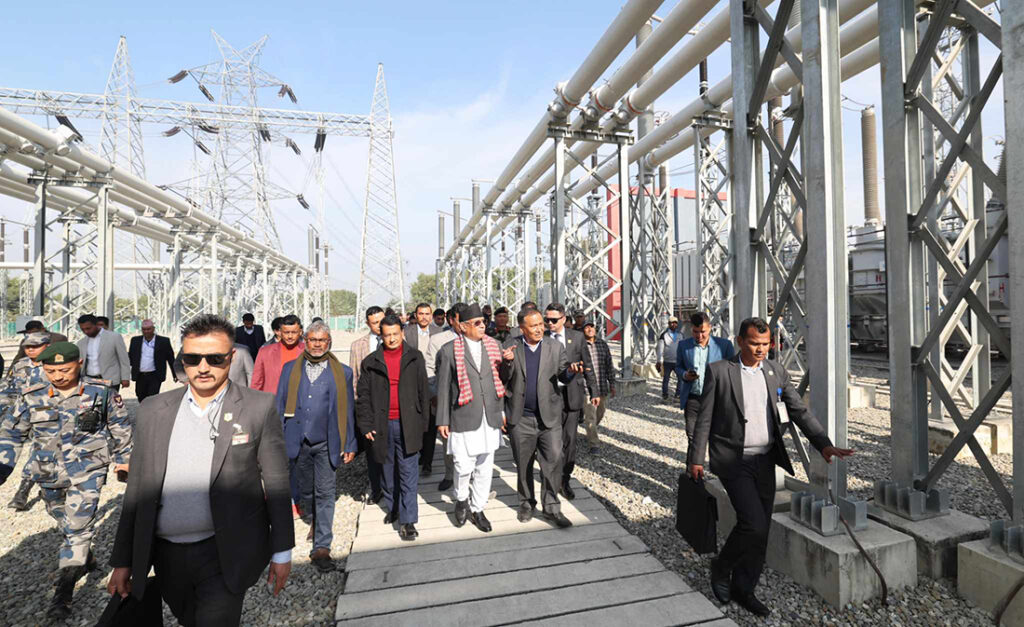 प्रधानमन्त्रीद्वारा उच्च क्षमताको इनरुवा सबस्टेसन उद्घाटन