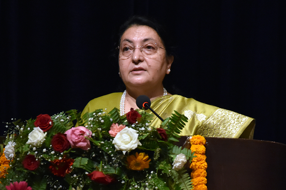 केपी ओली नेपालको सर्वाधिक प्रतिभाशाली नेता : विद्यादेवी भण्डारी