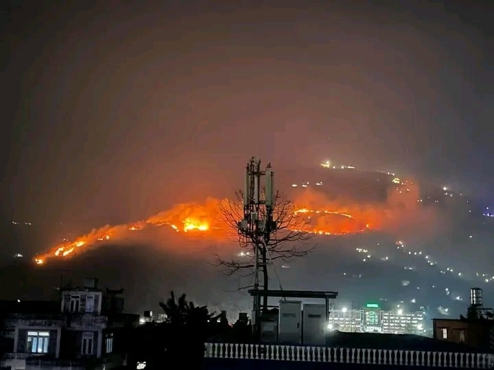 काहुँ डाँडामा लागेको आगलागी नियन्त्रणमा