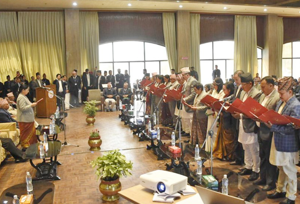 नवनिर्वाचित राष्ट्रिय सभा सदस्यहरुद्वारा शपथ ग्रहण