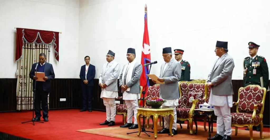 उपेन्द्र यादवद्वारा शपथ ग्रहण