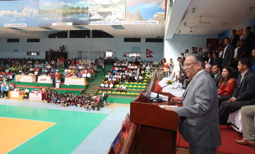 खेलमार्फत् अर्थतन्त्र र कूटनीतिक सम्बन्ध सुदृढ गर्न पहल लिइरहेको छु : प्रधानमन्त्री दाहाल