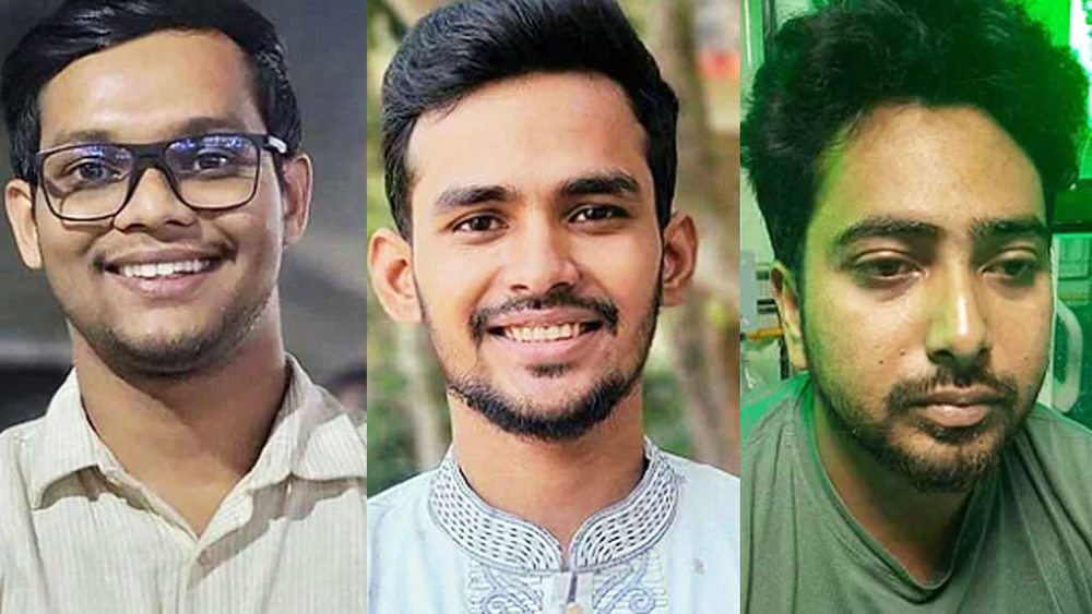 यी हुन् बंगलादेशमा हसिनालाई सत्ताच्यूत गराउने तीन विद्यार्थी नेता