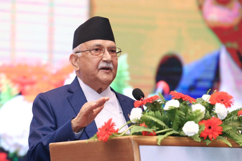 युवा सम्मेलनमा प्रधानमन्त्री ओली, युवाहरुका लागि उद्यमशीलता विकास गर्ने प्रतिबद्धता