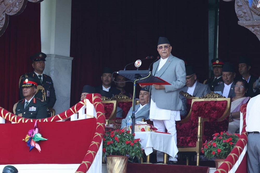 संविधान संशोधनमा सबै दलको सहमतिको अधिकतम प्रयास गरिनेछ- प्रधानमन्त्री ओली (सम्बोधनको पूर्णपाठ)
