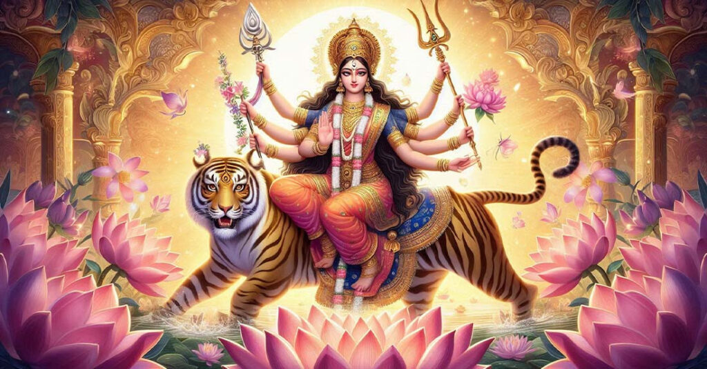 आज नवरात्रको तेस्रो दिन चन्द्रघण्टाको पूजाआराधना गरिँदै