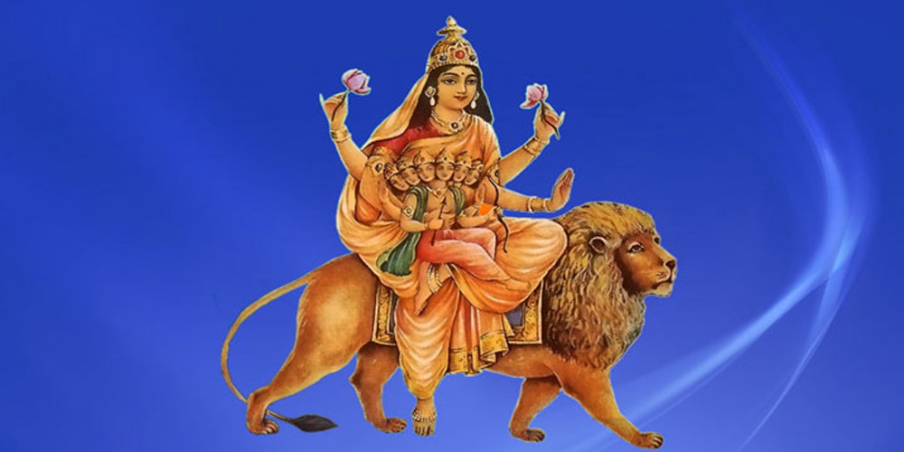 आज नवरात्रको छैटौँ दिन, स्कन्दमाताको पूजा आराधना गरिँदै