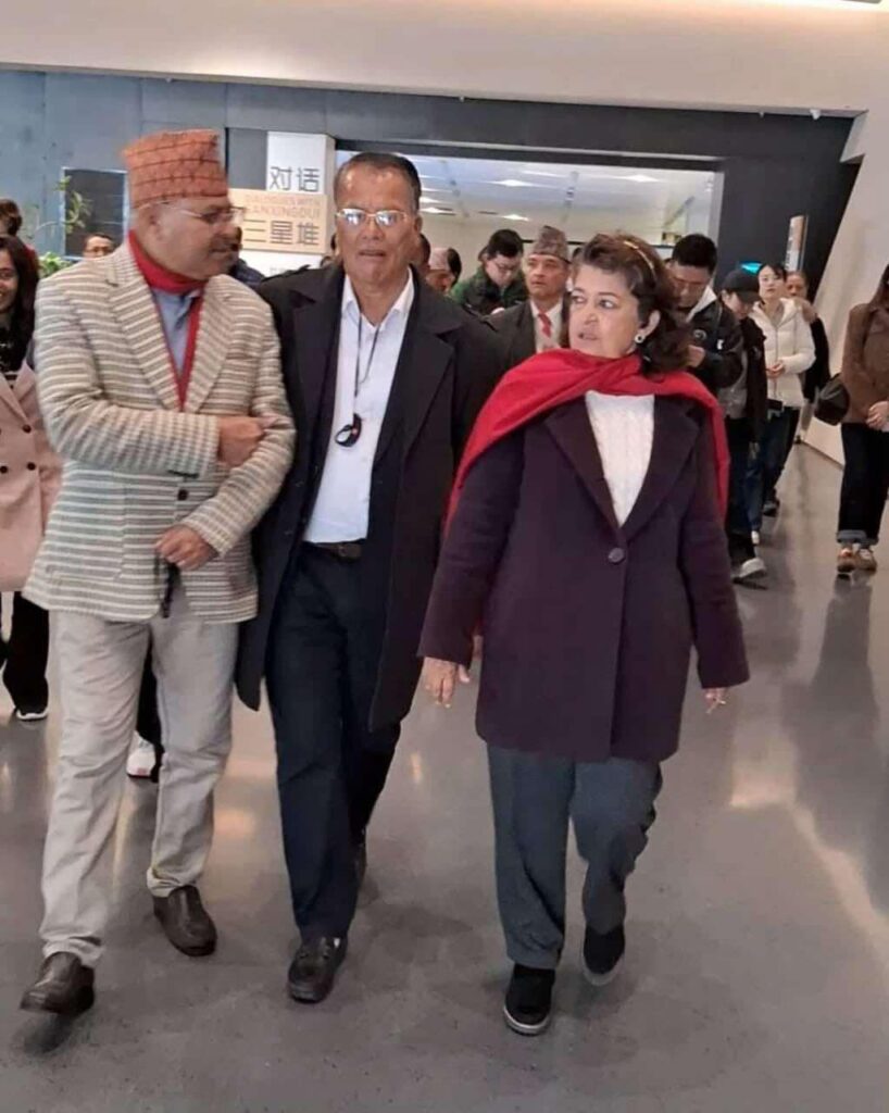 सुजता कोइराला नेतृत्वको काँग्रेस प्रतिनिधिमन्डल चीनको छेन्दुमा, चिनियाँ नेताहरुसंग छलफल