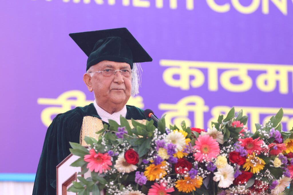 प्राप्त ज्ञानलाई व्यवहारमा उतारेर नयाँ नयाँ चुनौतीको सामना गर्न विद्यार्थीलाई प्रधानमन्त्रीको आग्रह